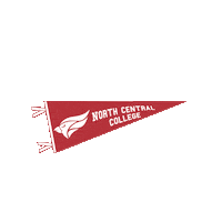 Flag Banner Sticker by North Central College