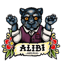 Alibirum alibirum alibi rum Sticker