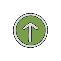 FloraFaunaAu green swipe up arrow swipe Sticker