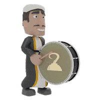 Bass Drum Ramadan Sticker by Mad Hook