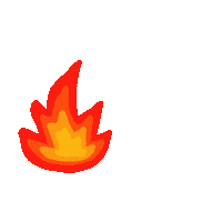Angry Fire Sticker