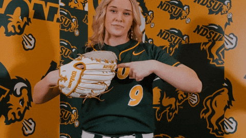 Softball GIF by NDSU Athletics