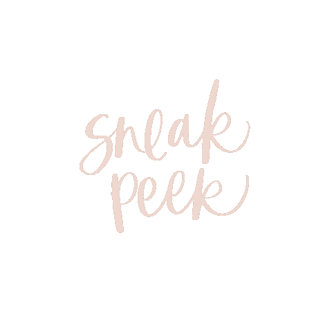 Sneak Peek Sticker by villabeautifful