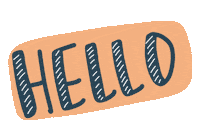 Hello Sticker by Light and Paper