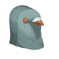 Mask Bird Sticker