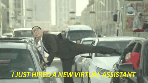 virtual assistant man jumping GIF by USource