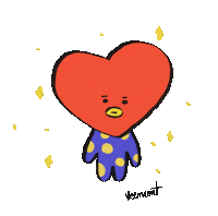 Veencent bts taehyung tata bt21 Sticker