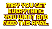 Happy April Sticker by OpticalArtInc.
