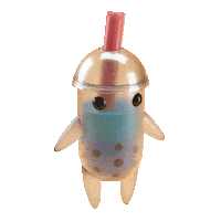 Happy Bubble Tea Sticker