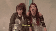 suck on it kate mckinnon GIF by Saturday Night Live