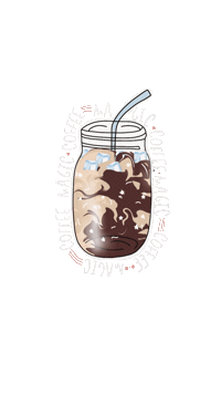 Iced Coffee Sticker