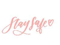 Lettering Stay Home Sticker