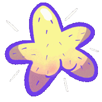 artyandchikle star shine butt estrella Sticker