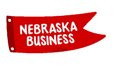 Nebraska Football Flag Sticker by University of Nebraska–Lincoln