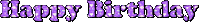 Happy Birthday Sparkle Sticker by Bel Diniz