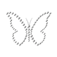 3D Butterfly Sticker by betseyjohnson