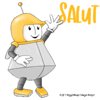 Robot Hello Sticker by Royalrivermusik