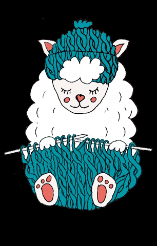 paternsfamily giphygifmaker handmade sheep knitting GIF