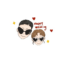 Ohm Happywedding Sticker