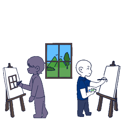 Art Thinking Sticker by ironbrij