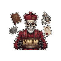 Halloween Skull Sticker