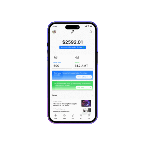 AmazeWallet giphygifmaker crypto app web3 Sticker
