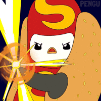 Finish Him Hot Dog GIF by Pudgy Penguins