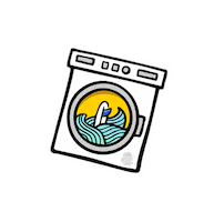 Surfing Wipeout Sticker by NOMB Surf