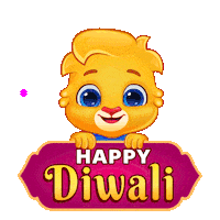 Happy Diwali Sticker by Lucas and Friends by RV AppStudios