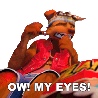Eyes Sticker by Forgotten Island