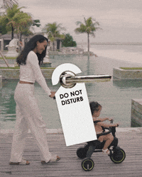 Do Not Disturb Escape GIF by Doona™ - Parenting Made Simple