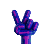Hand Peace Sticker by Gifmk7