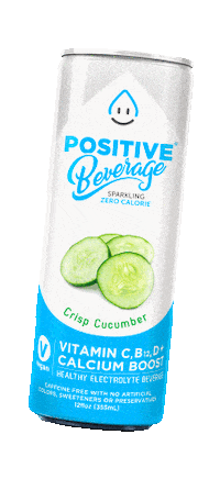 Sparkling Water Orange Sticker by Positive Beverage