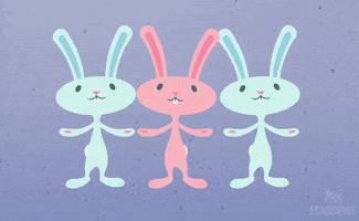 Easter Bunny Love GIF by Ecard Mint