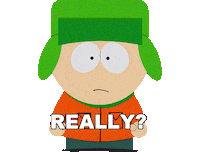 Surprised Kyle Broflovski Sticker by South Park