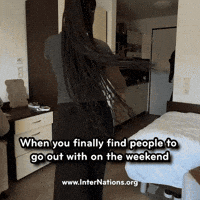 Weekend Plans Happy Dance GIF by InterNations
