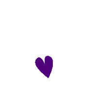 magestudiodedesign heart coracao purple heart coracao roxo Sticker