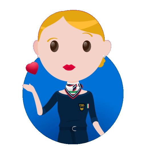 Heart Love Sticker by ITA Airways