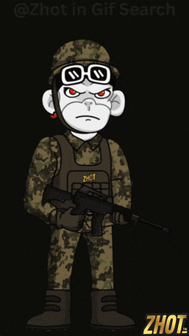 War Army GIF by Zhot Shop
