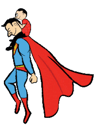 Flying Fathers Day Sticker by Sam Omo