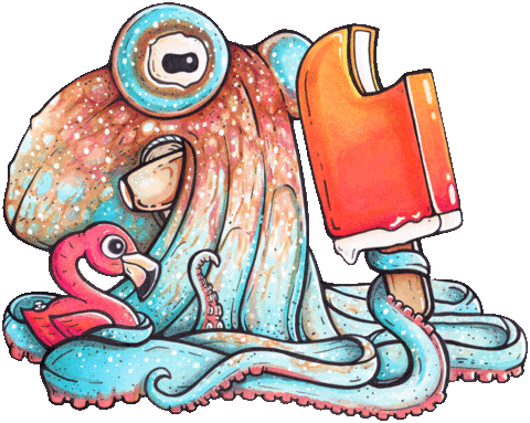 Ice Cream Summer Sticker by OctoNation® The Largest Octopus Fan Club!