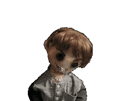 stephen king dolls Sticker by ALTER – The Best Horror Films
