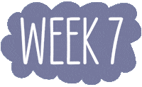 Week Crochet Sticker by Yarnplaza