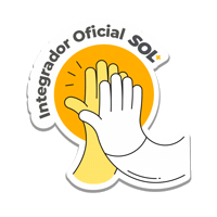 Solmais sol solar integrador descomplicado Sticker