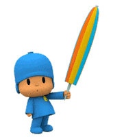 Summer 3D Sticker by Pocoyo