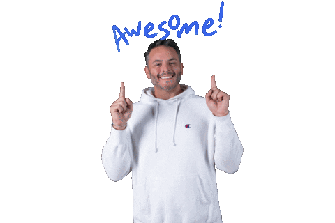 Way To Go Awesome Job Sticker by Vinnie Potestivo