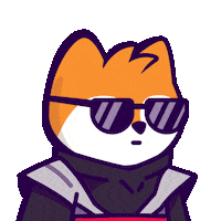 Sunglasses Deal With It Sticker by Famous Fox Federation