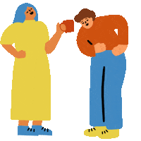 Party Laughing Sticker by Fuchsia MacAree