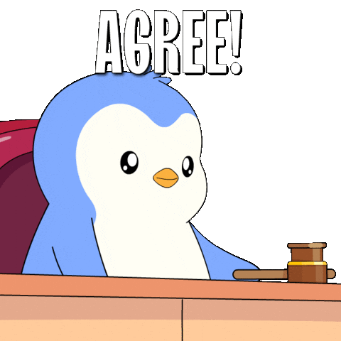 Seal Of Approval Yes Sticker by Pudgy Penguins