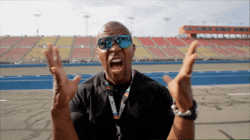 Yell Terry Crews GIF by NASCAR